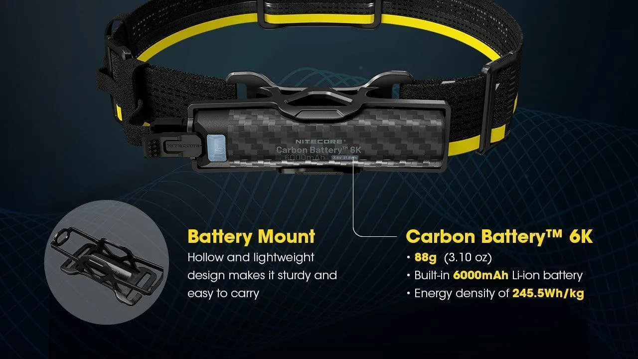 Carbon Battery 6K Headband Kit (6,000mAh 1A)