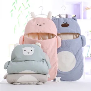 Cartoon Baby Sleeping Bag – Soft Cotton Comfort