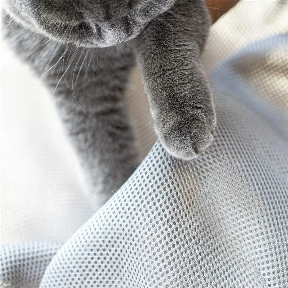 Cat Bed Dog/Pet Hammock Bed Free-Standing Kitty Sleeping Cat Supplies Pet Supplies Whole Wash Stable & Breathable Easy Assembly Indoors Outdoors, 16.9 in x 16.9 in x 9.5 in