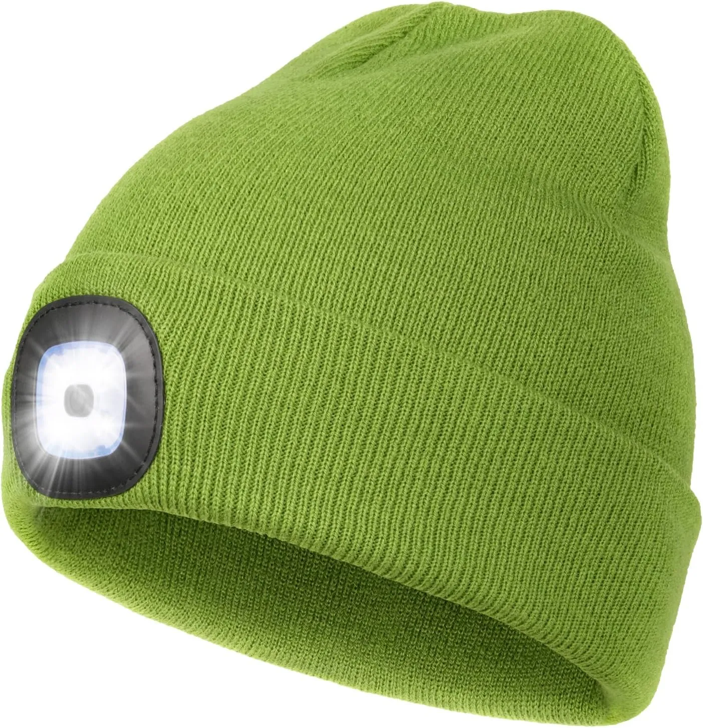 CENSGO Unisex Hat with Light, USB Rechargeable LED Headlamp Beanie, Gifts for Dad Father Men Husband Warm Knitted Cap
