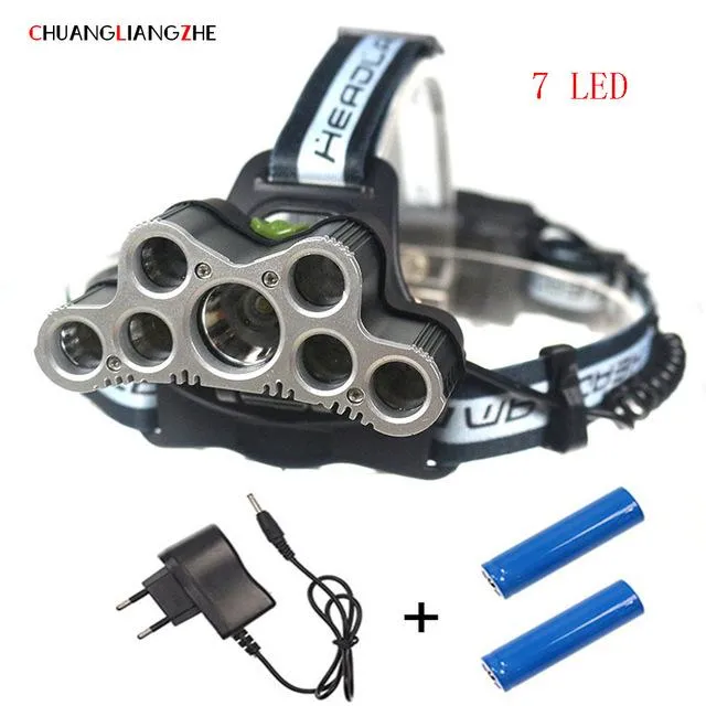 CHENGLIANGZHE LED Head Lamp headlamp with batteries 18650  Waterproof Flashlight Head  Rechargeable Luminarias Camping Headlamps