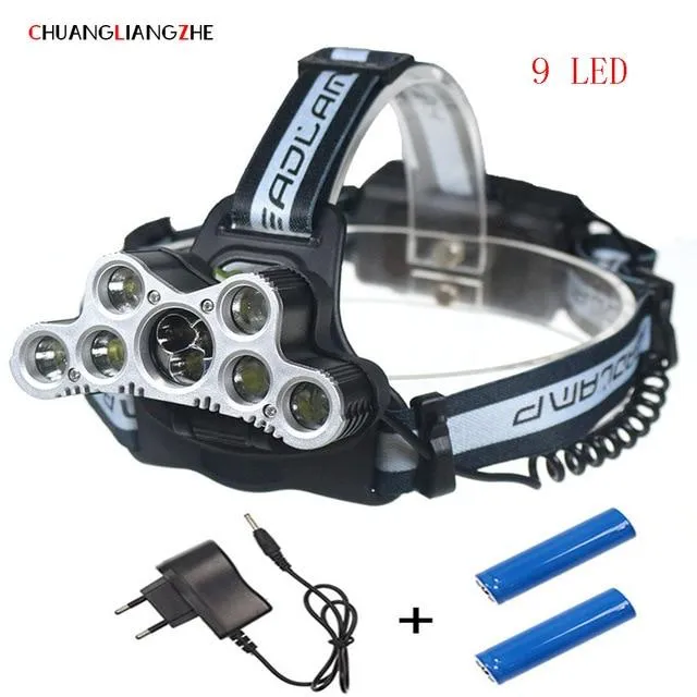 CHENGLIANGZHE LED Head Lamp headlamp with batteries 18650  Waterproof Flashlight Head  Rechargeable Luminarias Camping Headlamps