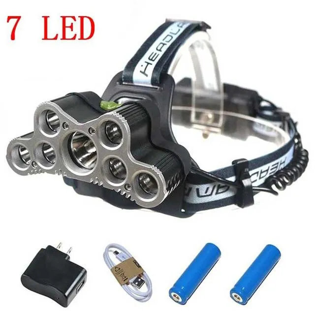 CHENGLIANGZHE LED Head Lamp headlamp with batteries 18650  Waterproof Flashlight Head  Rechargeable Luminarias Camping Headlamps