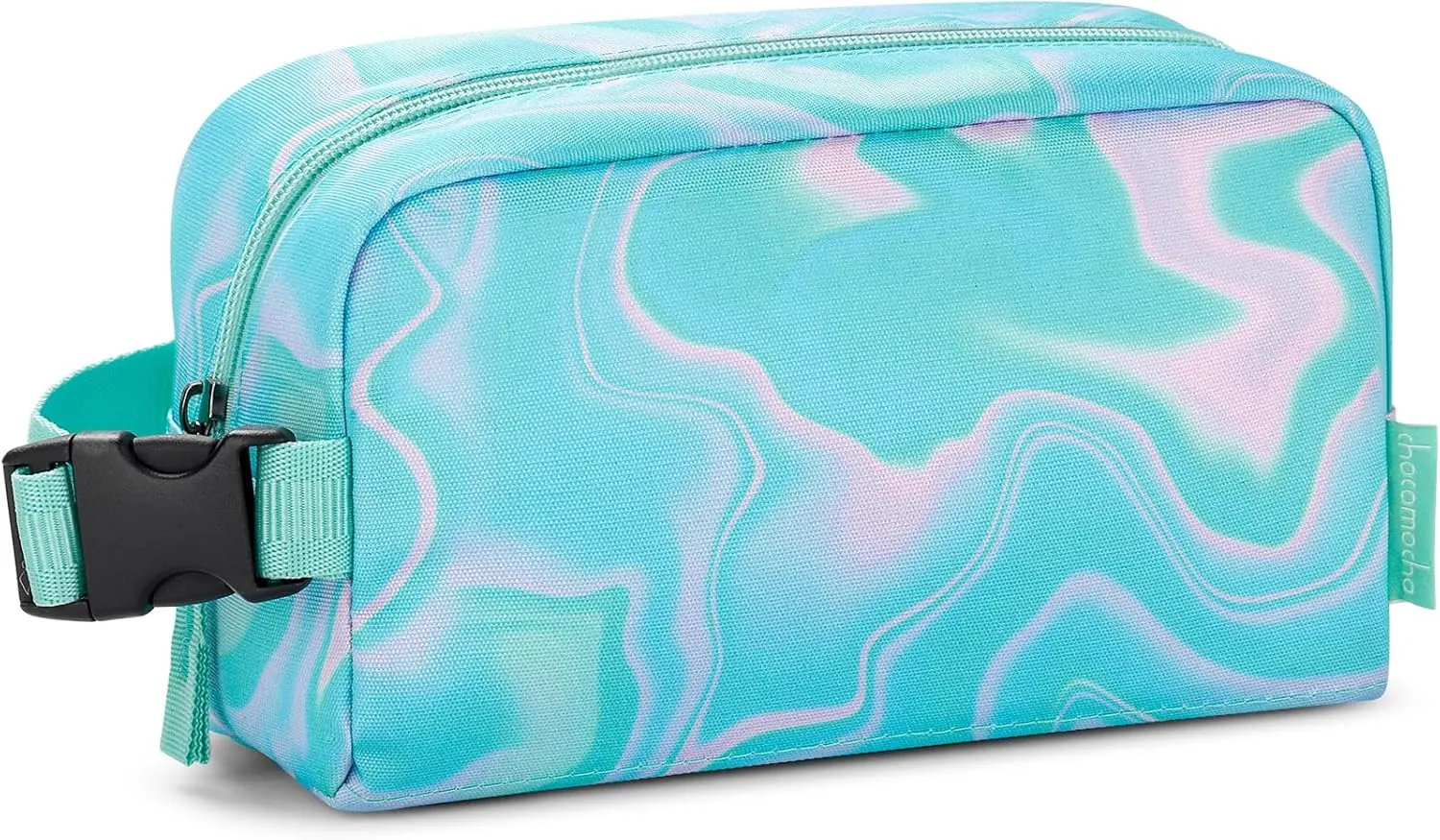 Choco Mocha Small Cooler Bag for Kids Freezable Snack Bag for School, Kids Insulated Snack Bag Small Lunch Bag, Toddler Lunch Bag for Girls, Fluid Teal