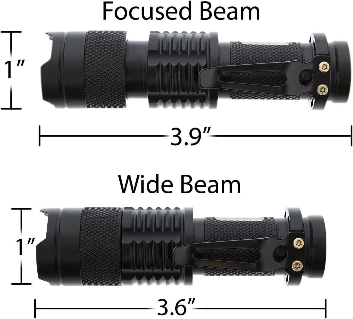 Christmas Gifts for Papa Best Papa Ever LED Flashlight with Case and Charger Gift Bundle Tactical Flashlight Mini LED Pocket Torch