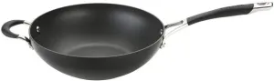 Circulon Momentum Wok Non Stick 26cm - Induction Wok Pan with Oven Safe Soft Grip Handles, Dishwasher Safe, Metal Utensil Safe Durable Cookware, Deep Stir Fry Pan, Black