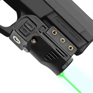 CL105 New Magnetic Charging Internal Green Laser Sight & Picatinny Flashlight Laser Combo with Rechargeable Battery Inside,Tactical Gun Light Laser Used for Most of Handguns and Rifles