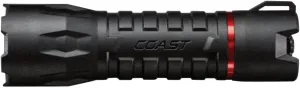 Coast Polysteel 500R 740 Lumen Waterproof Rechargeable Plus LED Flashlight with Spot and Flood Beams, Battery Included, Black