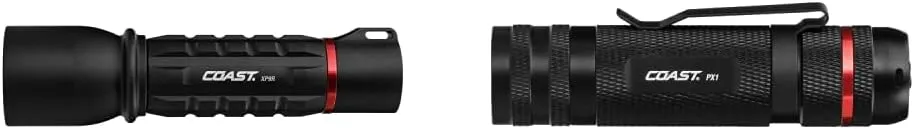Coast XP9R 1000 Lumen USB-C RECHARGEABLE-DUAL POWER LED Flashlight With PURE BEAM SLIDE FOCUS And Top Grade Aluminum Build