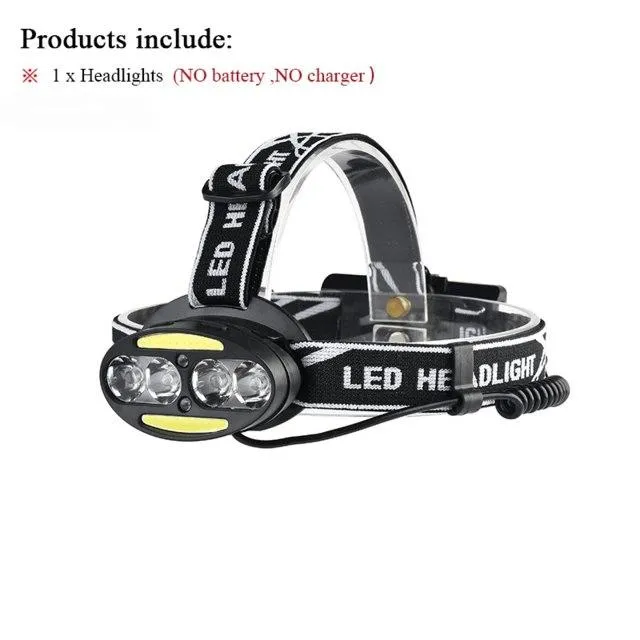 cob Infrared Induction led headlamp headlight xml t6 head flashlight torch USB rechargeable 18650 battery headtorch hoofdlamp