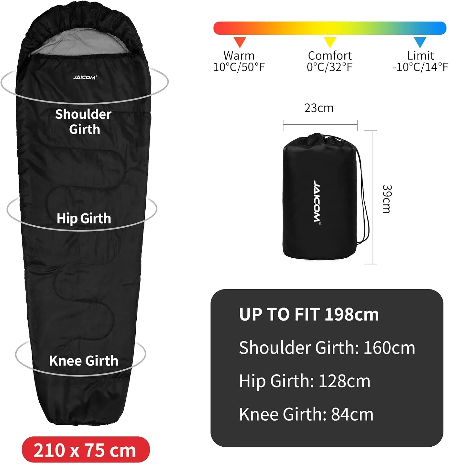 Cold Weather Mummy Sleeping Bag 15°F Extreme 3-4 Season Sleeping Bag for Adults - 0 Degree Winter Sleeping Bag, Machine Washable for Hiking Backpacking & Outdoor Activities