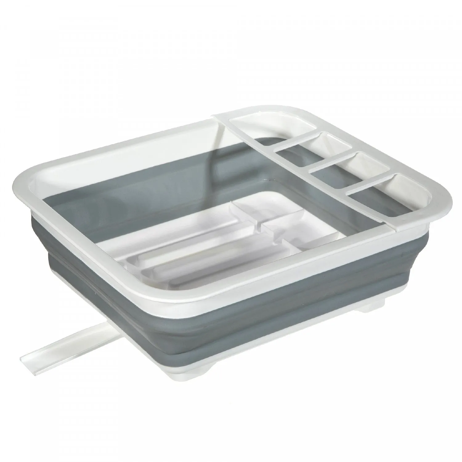 Collapsible Dish Rack White/Grey Cookware|Égouttoir à vaisselle pliable blanc et gris