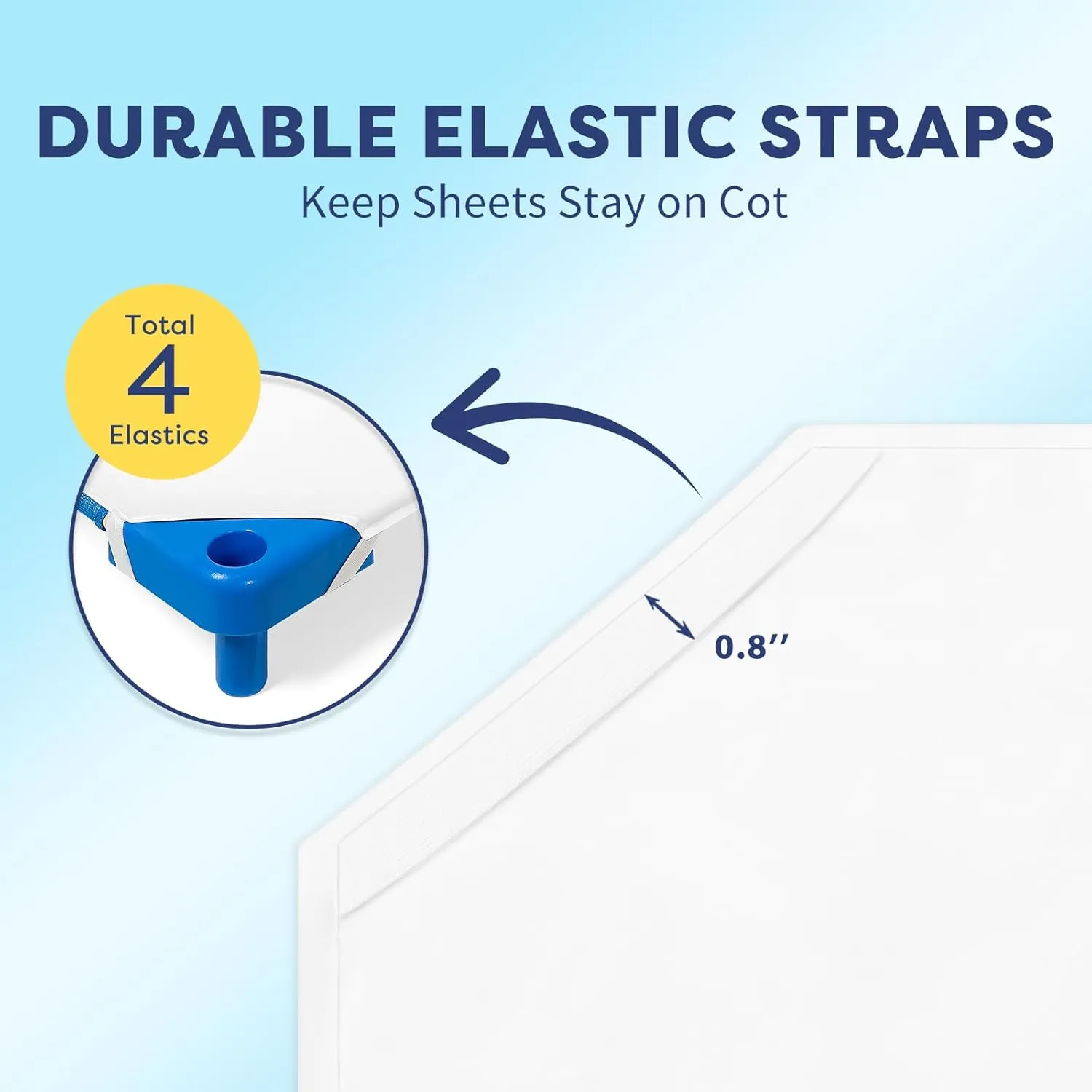 Comfyanno Cot Sheets for Daycare Standard Size - 23" x 51" - 10 Pack Bulk - Daycare Essentials - Soft & Comfortable Brushed Microfiber - Fitted Cot Cover - for Preschool Kids Nap Time - White