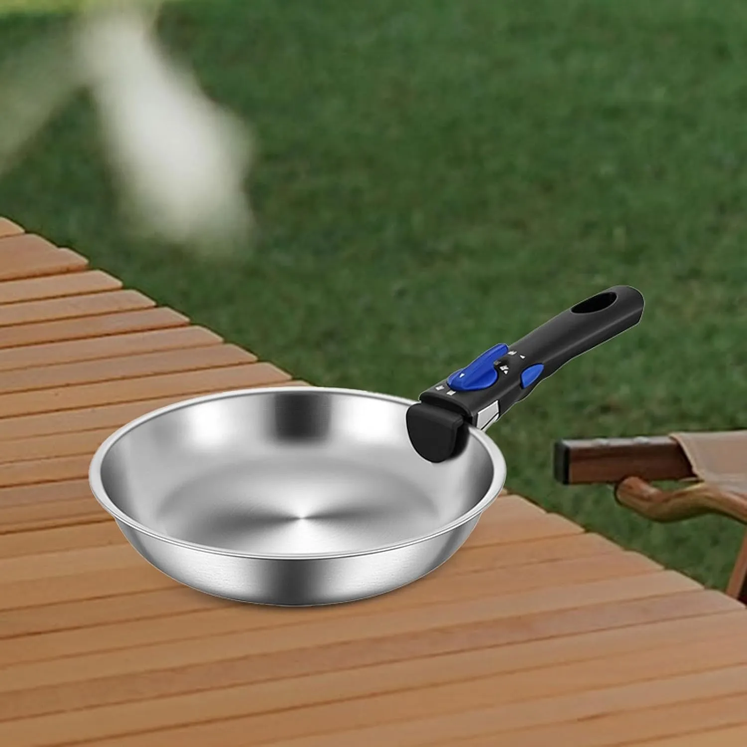 Compact Cookware for Camping Including Frying Pan and Cooking Pot