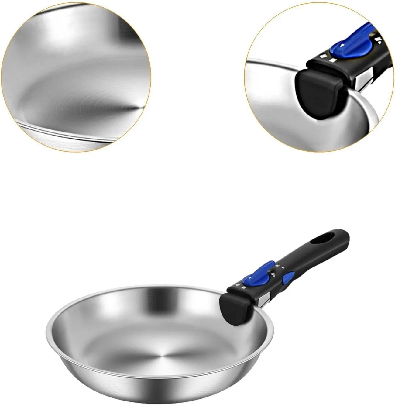 Compact Cookware for Camping Including Frying Pan and Cooking Pot