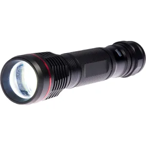 Compact USB Rechargeable Flashlight PA75 - 1400 Lumens, Adjustable Beam, Waterproof, Lightweight, Dual USB Charger for Outdoors