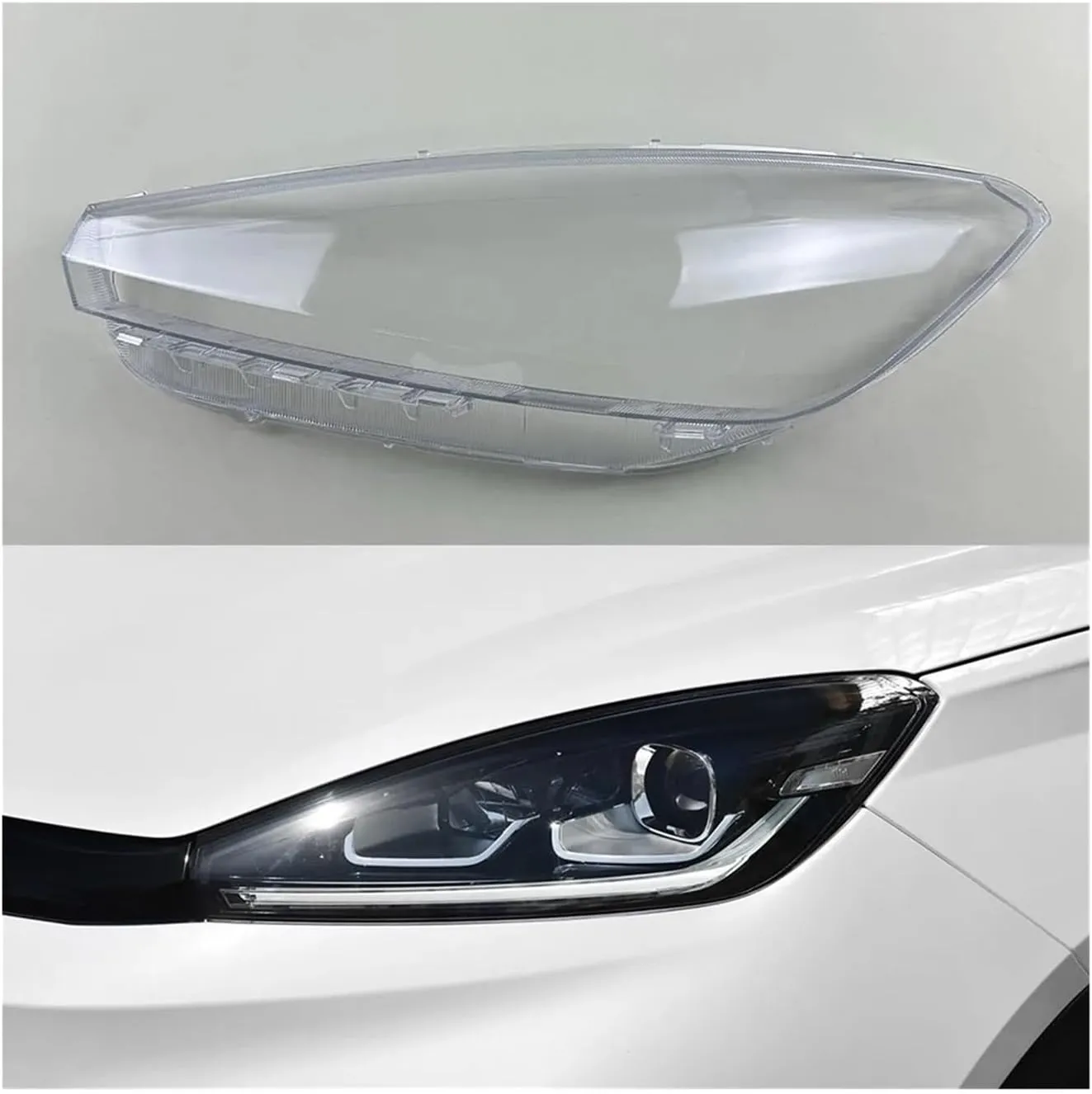 Compatible For Weltmeister EX5 2018-2021 Headlamp Cover Transparent Shade Lamp Headlight Shell Lens Plexiglass Replace Original Lampshade(1PCS left side)