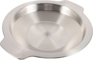 Cooking Pan with Double Handles Stainless Steel Kitchen Pan Stir Fry 1pc