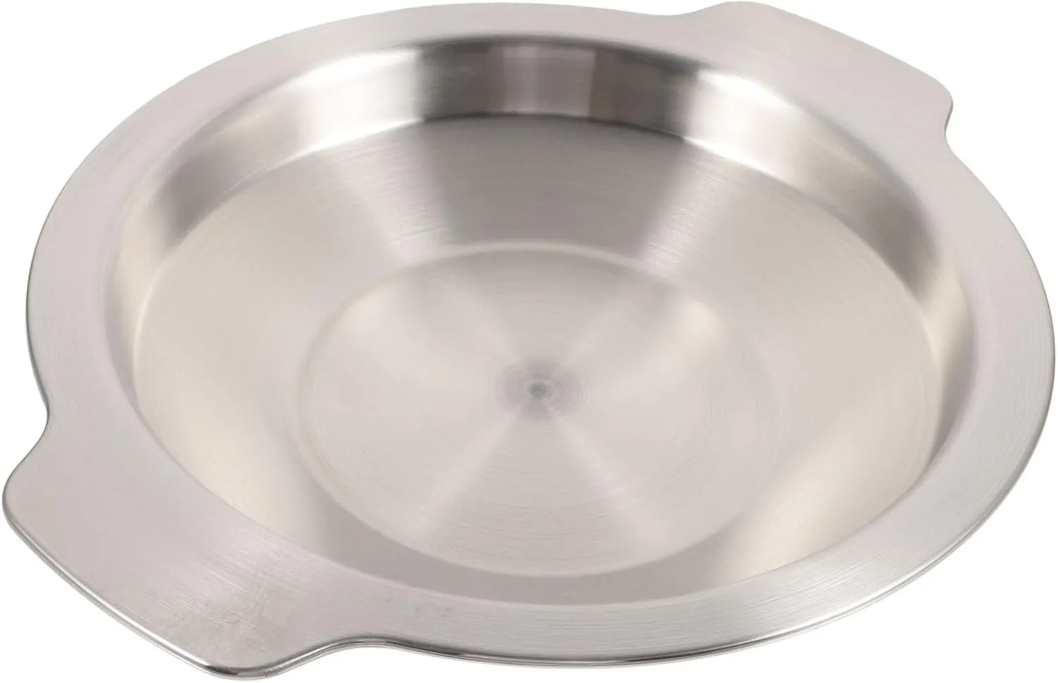 Cooking Pan with Double Handles Stainless Steel Kitchen Pan Stir Fry 1pc