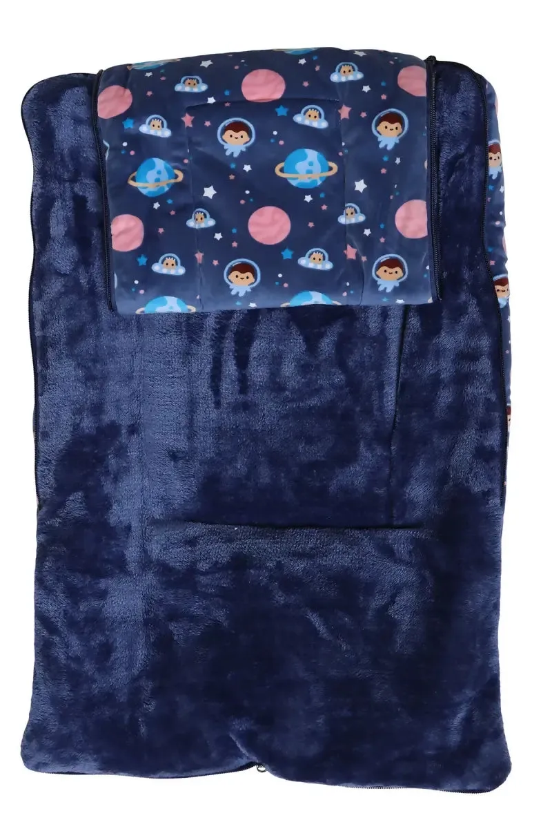 Coral Fleece Printed Baby Sleeping Bag
