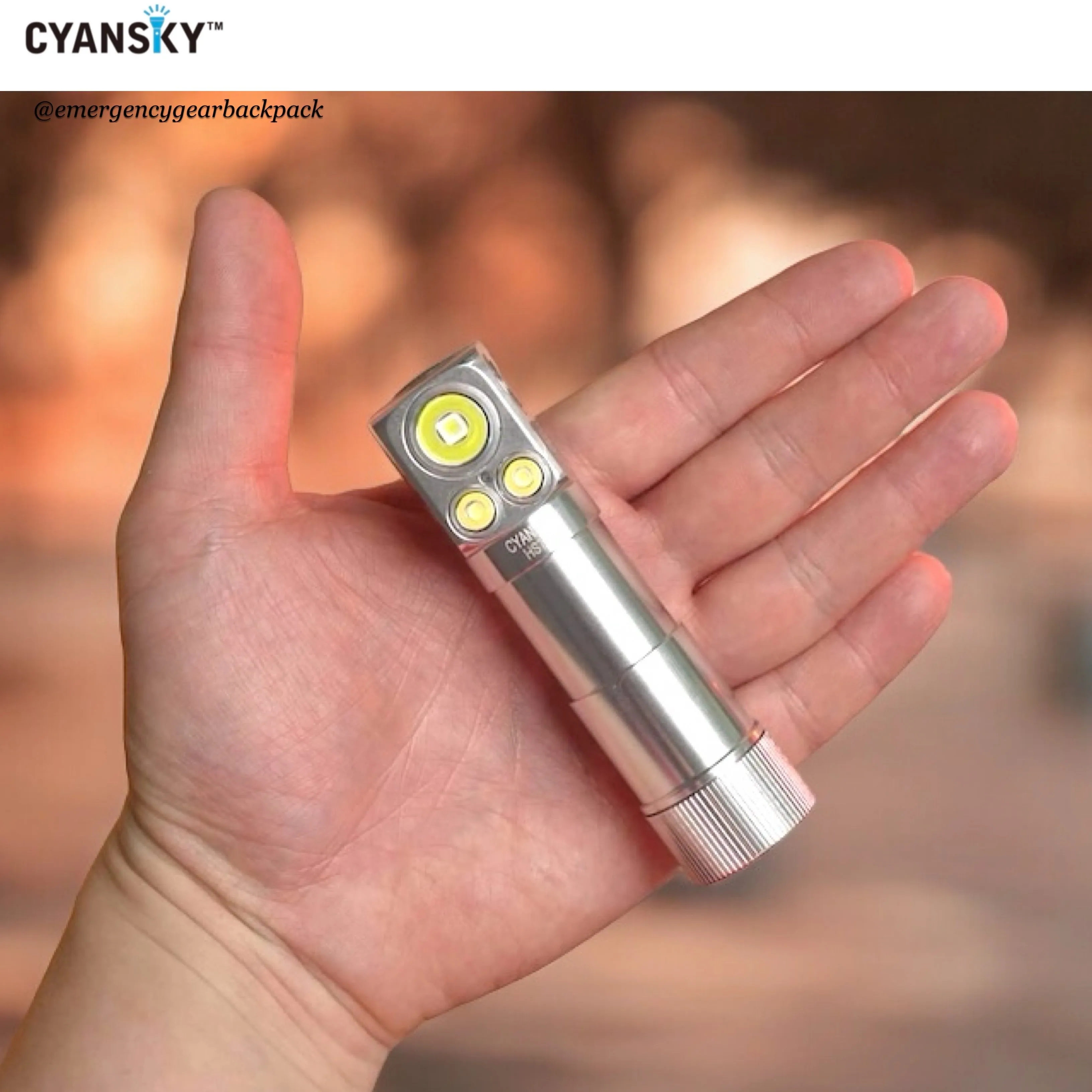 Cyansky HS7R Multifunctional Rechargeable L-shaped Headlamp Updated Version