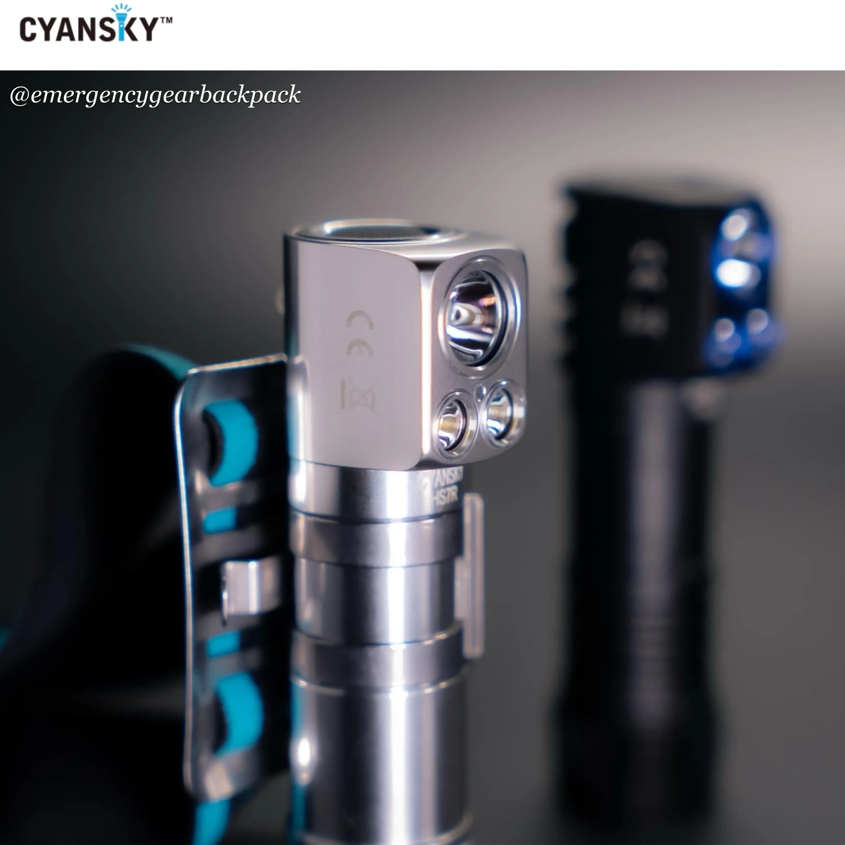 Cyansky HS7R Multifunctional Rechargeable L-shaped Headlamp Updated Version