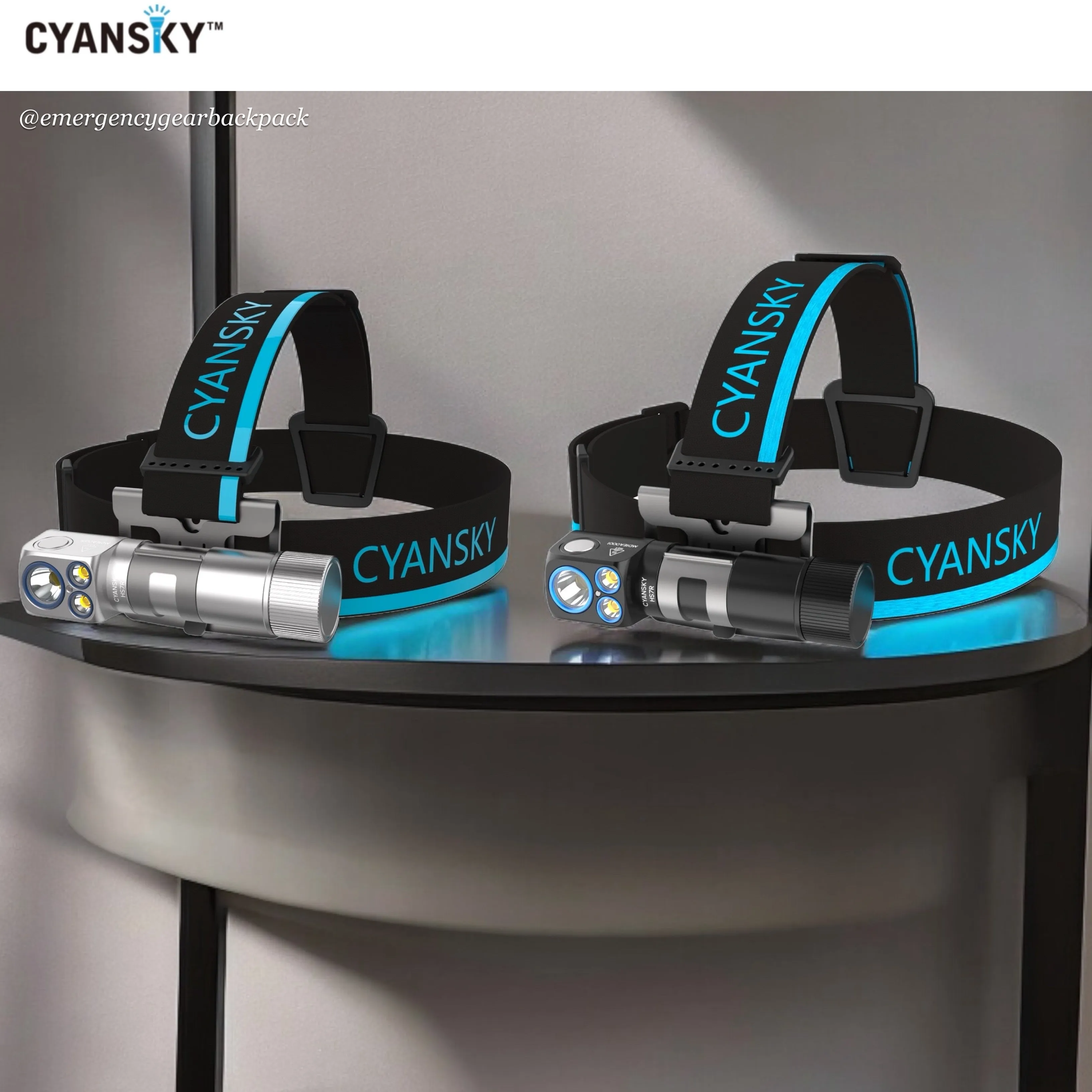 Cyansky HS7R Multifunctional Rechargeable L-shaped Headlamp Updated Version