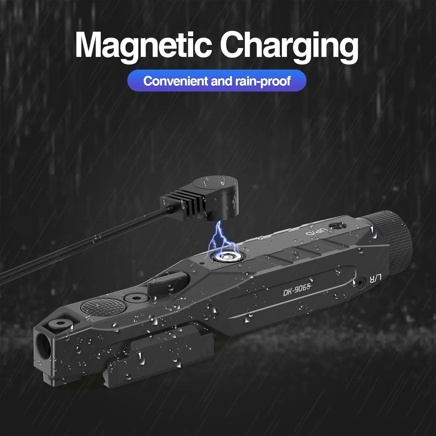 DARKFANG Mlok and Picatinny Flashlight and Laser Combo for Rifle, 1450 Lumen Weapon Light with Removeable Pressure Switch