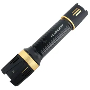 Defender-Xtreme Black Multifunction 230 Lumens Flashlight Self Defence Stun Gun