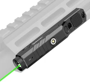 DEFENTAC 1600 Lumens Green Laser Light Combo is Compatible with MLok/Picatinny Rail for Rifle, Weapon Light with Momentary and Strobe, Rechargeable
