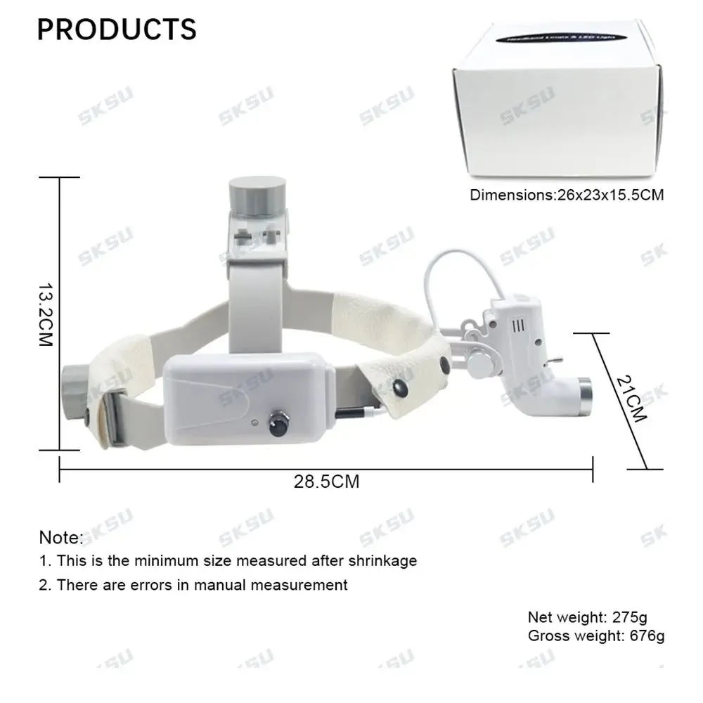 Dental Headlight 5W LED Lamp for Loupes & Surgery - Dentist & Medical Use