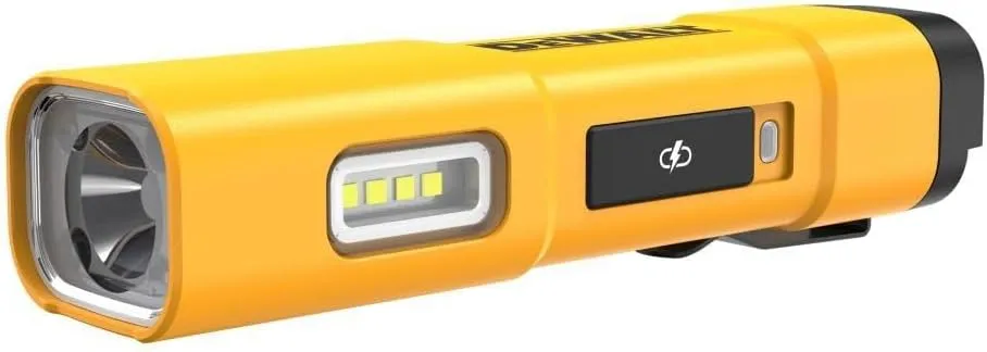 DEWALT LED Flashlight, USB-C Rechargeable, Magnetic Jobsite Light (DCL183)