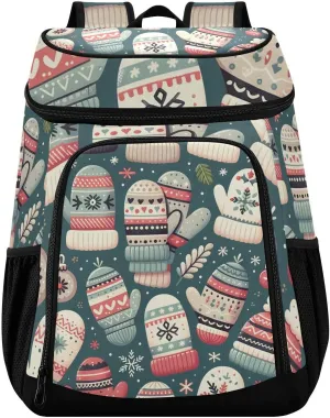 Different Winter Mittens Cooler Backpack Cooler Insulated Leak Proof Lunch Backpack 36 Cans Waterproof Soft for Men Women Picnic Hiking Camping Beach
