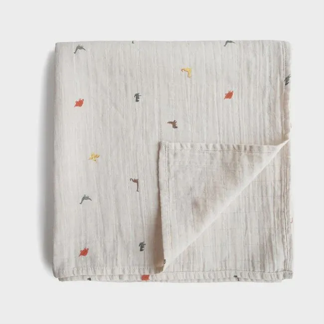 Dinosaur Muslin Swaddle