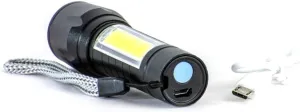 Dorcy 41-4380 100-Lumen Ultra HD Aluminum LED Rechargeable Flashlight with Area Light