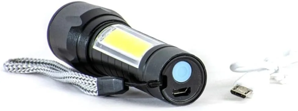 Dorcy 41-4380 100-Lumen Ultra HD Aluminum LED Rechargeable Flashlight with Area Light
