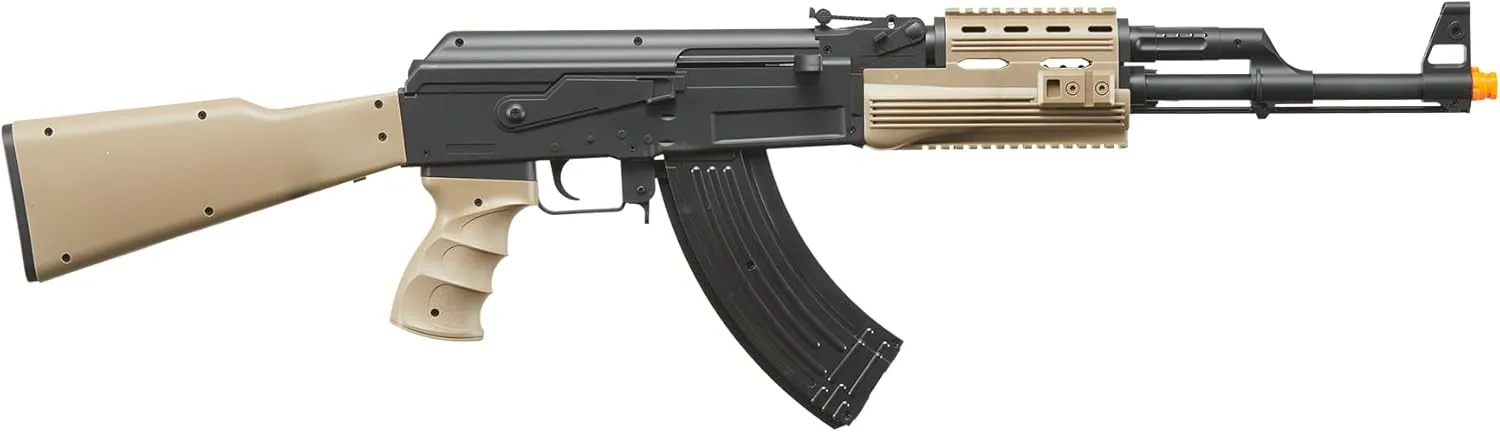 Durable 390 FPS Lightweight Airsoft Tactical AK47 Spring Rifle with 1000 Rounds 6mm BBS