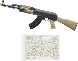 Durable 390 FPS Lightweight Airsoft Tactical AK47 Spring Rifle with 1000 Rounds 6mm BBS