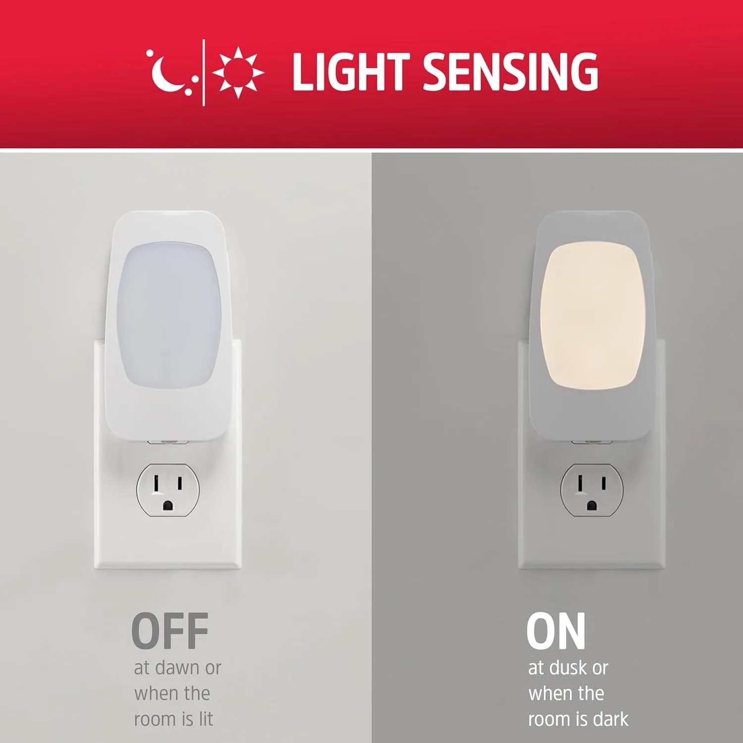 Energizer 4-in-1 LED Power Failure Night Light, 6 Pack, Plug-in, Light Sensing, Auto On/Off, Foldable Plug, Soft White, Emergency Flashlight, Tabletop Light, Hurricane, Storm, Tornado, 43666-P2