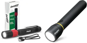 Energizer X400 Rechargeable Pen Light, Water Resistant Mini Flashlight & LED Flashlight Vision PRO, Ultra Bright 1000  Lumens, IPX4 Water Resistant, Aircraft-Grade Aluminum LED Light
