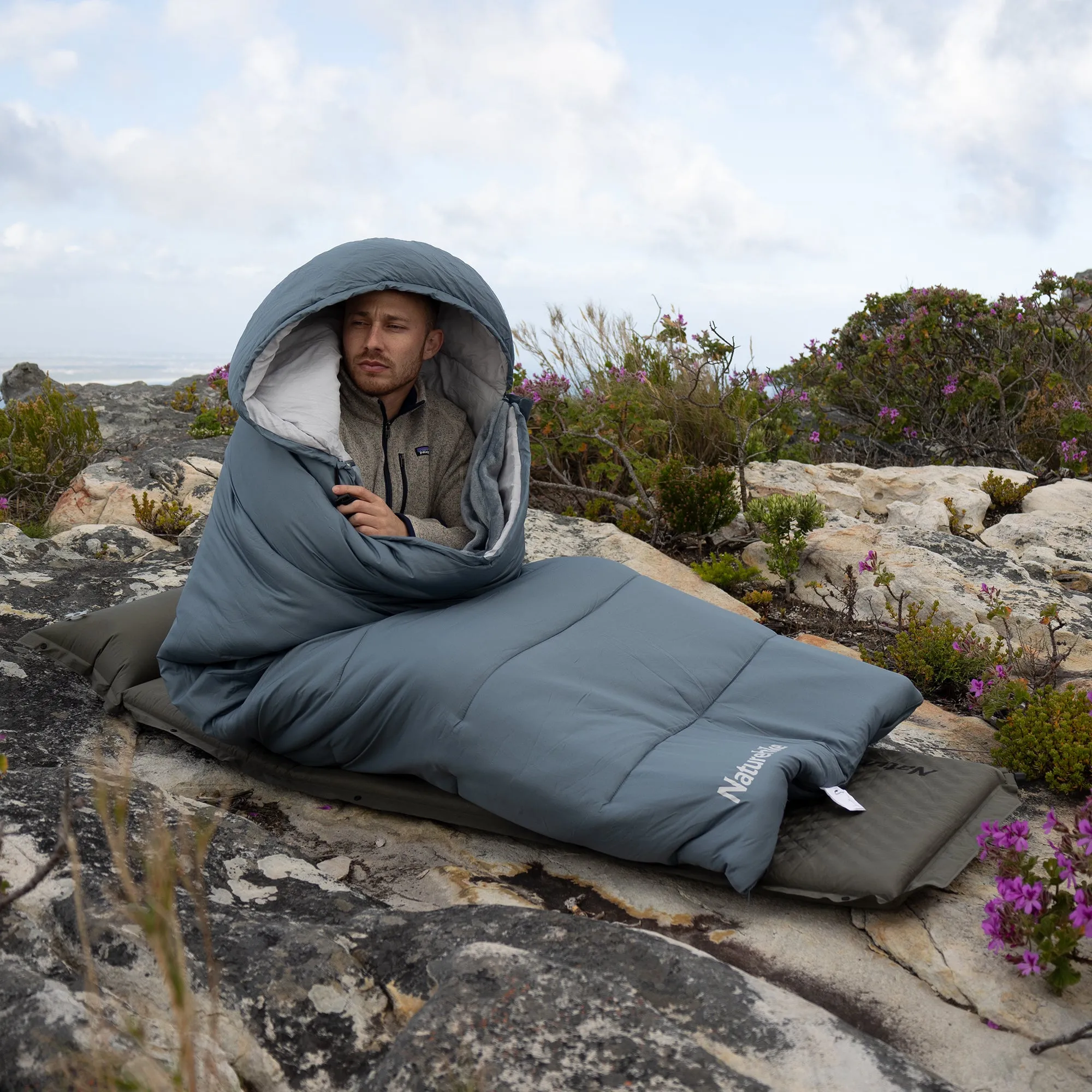 Envelope Hooded Heating Cotton Sleeping Bag
