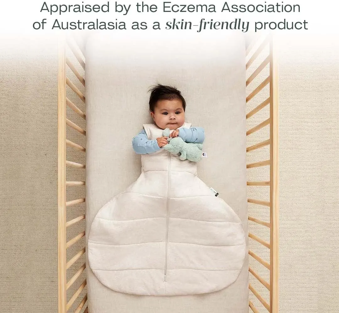 ergoPouch 0.2 TOG Hip Harness Jersey Swaddle Bag, Breathable Baby Sleep Bag for Hip Health, Gentle and Cozy (8-24 Months, Oatmeal Marle)