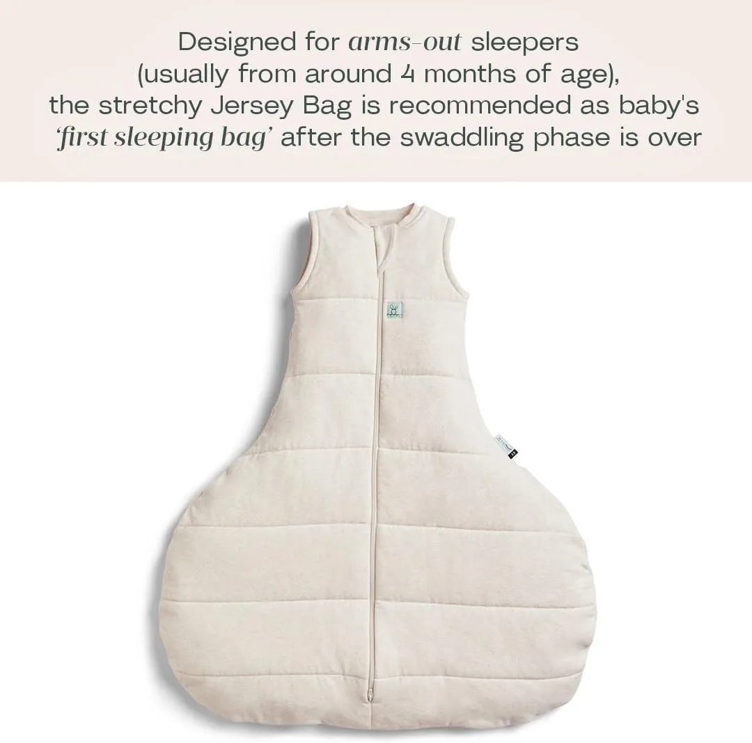 ergoPouch 0.2 TOG Hip Harness Jersey Swaddle Bag, Breathable Baby Sleep Bag for Hip Health, Gentle and Cozy (8-24 Months, Oatmeal Marle)