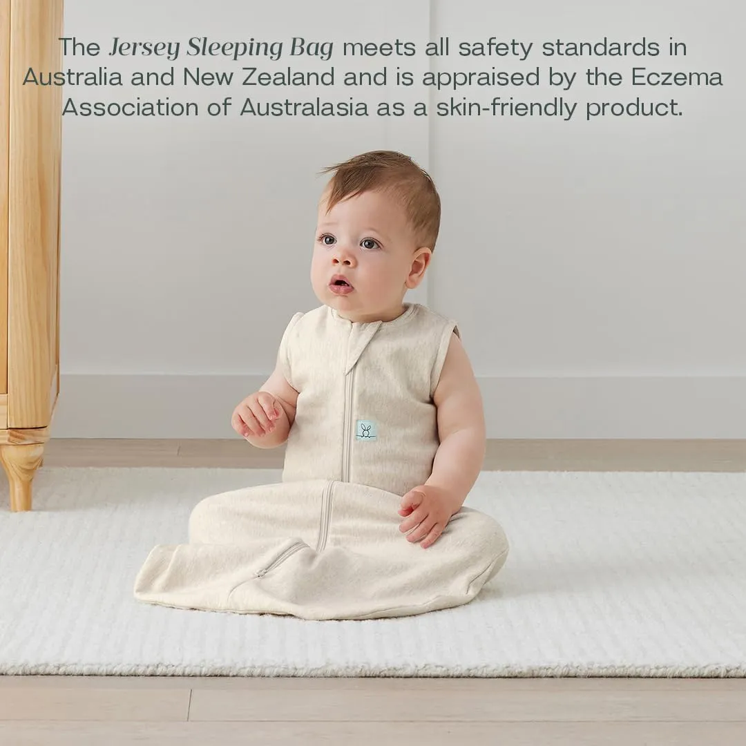 ergoPouch 1.0 Tog Jersey Sleeping Bag – Arms-Out Baby Sleep Sack – Soft, Breathable & Comfortable (8-24 Months, Oatmeal Marle)