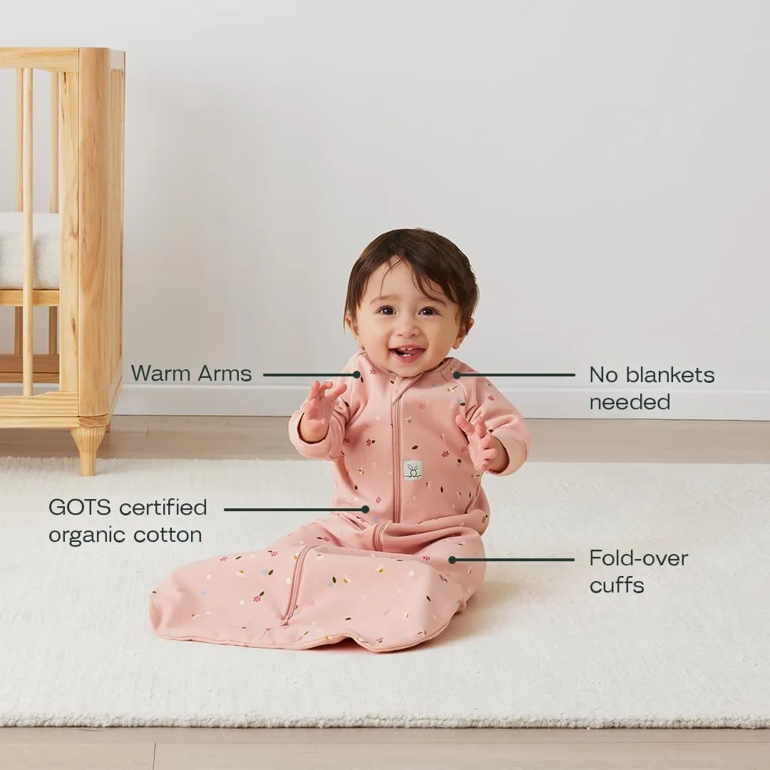 ergoPouch 3.5 Tog Jersey Sleeping Bag – Arms-Out Baby Sleep Sack – Soft, Breathable & Comfortable (3-12 Months, Daisies)