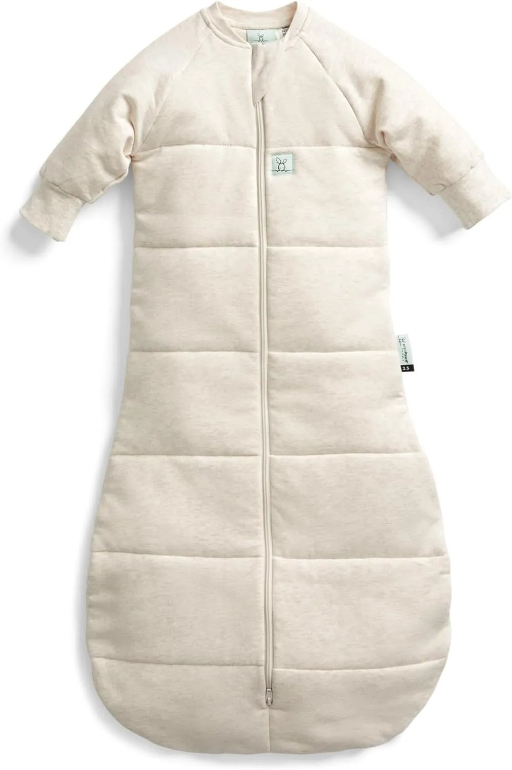 ergoPouch 3.5 Tog Jersey Sleeping Bag – Arms-Out Baby Sleep Sack – Soft, Breathable & Comfortable (8-24 Months, Oatmeal Marle)