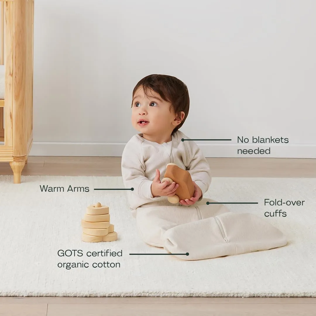 ergoPouch 3.5 Tog Jersey Sleeping Bag – Arms-Out Baby Sleep Sack – Soft, Breathable & Comfortable (8-24 Months, Oatmeal Marle)