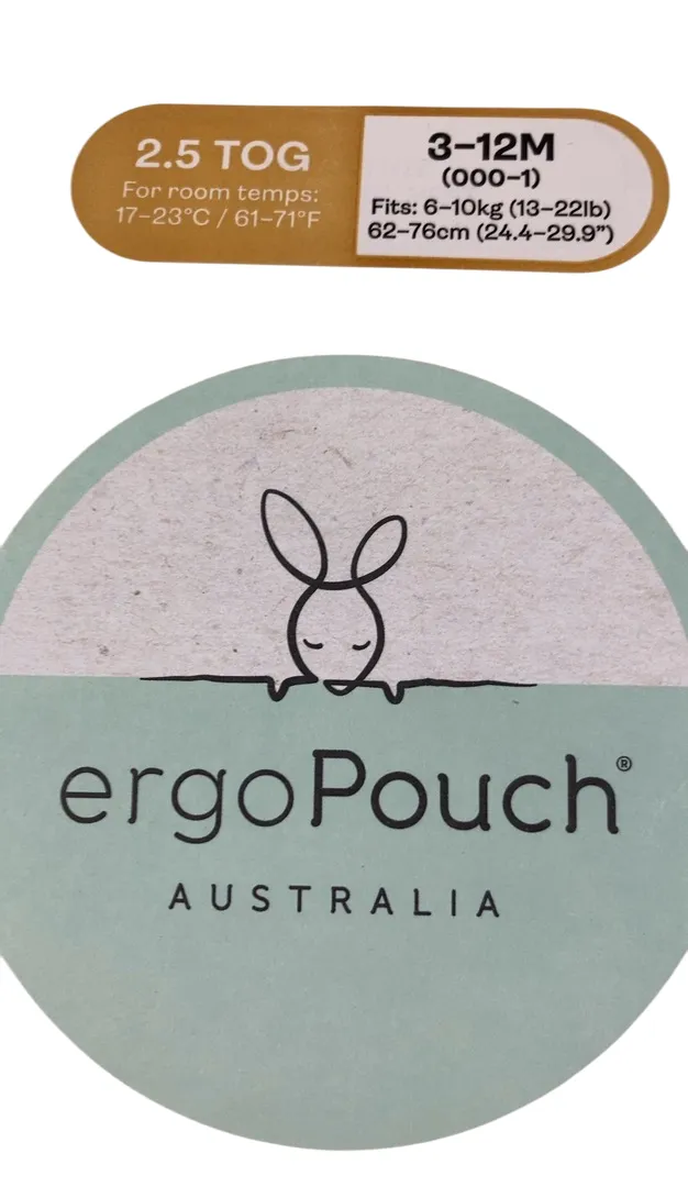 ErgoPouch Jersey Sleeping Bag 2.5 TOG, 3-12 months, Willow
