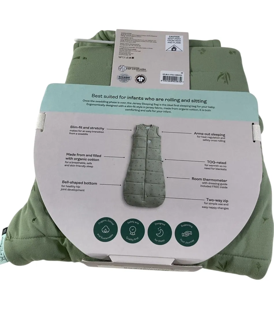 ErgoPouch Jersey Sleeping Bag 2.5 TOG, 3-12 months, Willow