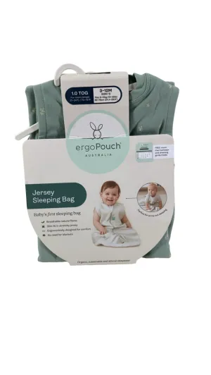 ErgoPouch Jersey Sleeping Bag, Sage, 1.0 TOG, 3-12M
